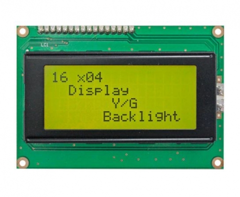 نمایشگر کاراکتری Winstar سبززرد 4*16 مدل WH1604A-YYH-ET