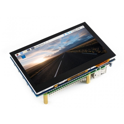 نمایشگر 4.3 اینچ IPS سری(B) تاچ خازنی 800x480 ورودی HDMI  مولتی سیستم محصول Waveshare