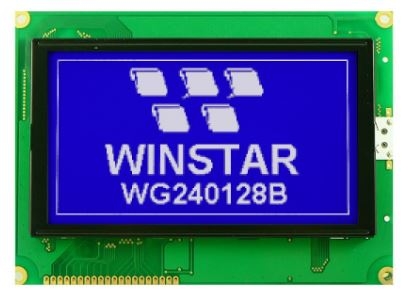 نمایشگر گرافیکی Winstar  آبی 128x240 مدل WG240128B-TMI-VZ