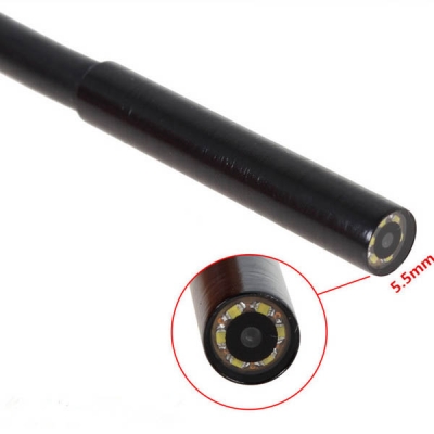 دوربین آندوسکوپ صنعتی HD قطر 5.5 میلی متر کابل 5 متر با رابط USB