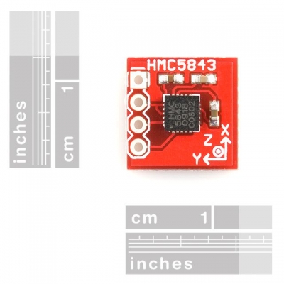 بورد سنسور HMC5843 مغناطیس 3 محور محصول Sparkfun