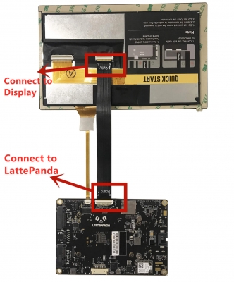 نمایشگر تاچ 7 اینچ eDP برای LATTEPANDA