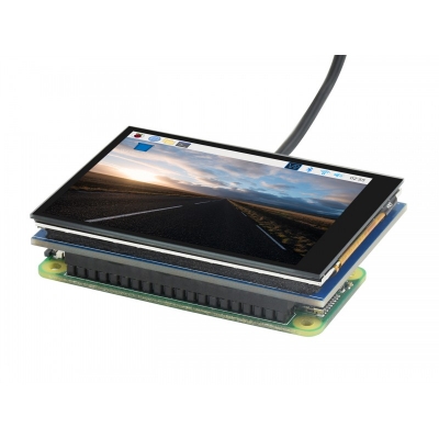 هت نمایشگر 2.8 اینچ رزبری IPS با رابط DPI تاچ خازنی Waveshare