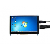 نمایشگر 5 اینچ (H) رنگی 800x480 با تاچ خازنی USB با ورودی HDMI و خروجی صدا مولتی سیستم محصول Waveshare