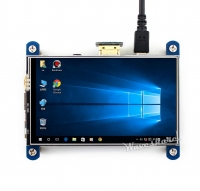 نمایشگر 4 اینچ رنگی 800x480 با تاچ مقاومتی IPS با ورودی HDMI سازگار با رسپبری