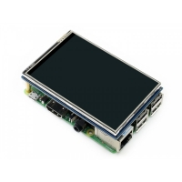 هت نمایشگر تاچ "3.5 رزبری Raspberry-Pi IPS (B) V4 تاچ مقاومتی و قلم Waveshare