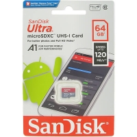 حافظه رم میکرو SanDisk Ultra 64GB -120MbS مدل SDSQUA4-064G-GN6MN
