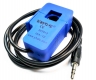 SCT-013-015 Black 3.5mm Output Cord Non-invasive AC Current Sensor Blue 15A 1V