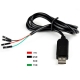 کابل مبدل USB به RS232 و TTL با چیپ PL2303HX پشتیبانی از سیستم عامل های ویندور، لینوکس و اندروید